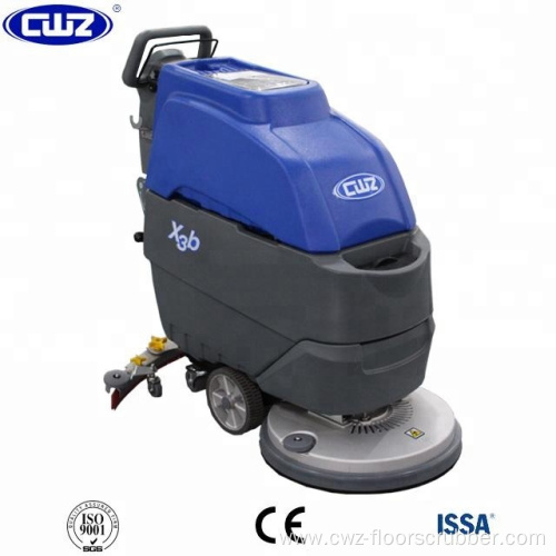 Automatic hand held floor tile cleaning machine